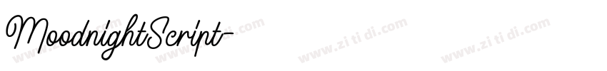 MoodnightScript字体转换