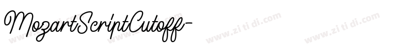 MozartScriptCutoff字体转换