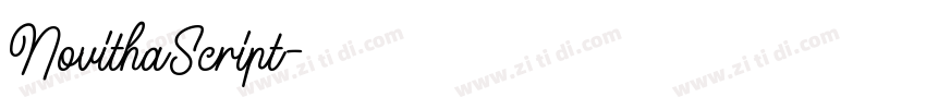 NovithaScript字体转换