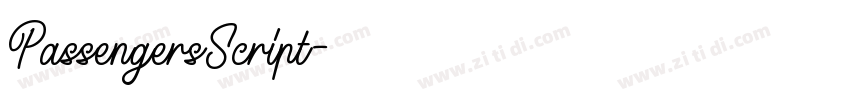 PassengersScript字体转换