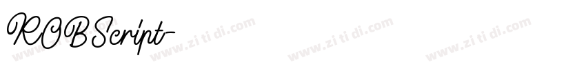 ROBScript字体转换