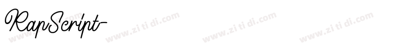 RapScript字体转换 RapScript字体转换