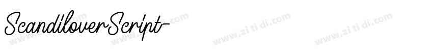ScandiloverScript字体转换