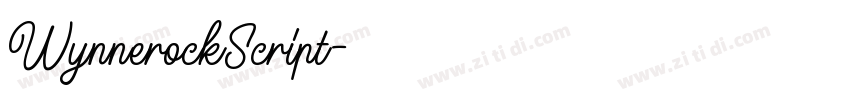 WynnerockScript字体转换