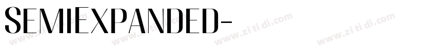 SemiExpanded字体转换