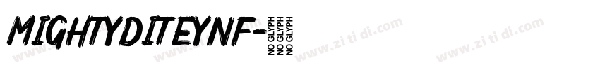 MightyDiteyNF字体转换