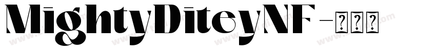 MightyDiteyNF字体转换