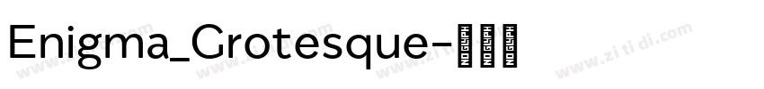 Enigma_Grotesque字体转换