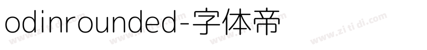 odinrounded字体转换