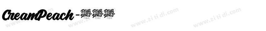 CreamPeach字体转换