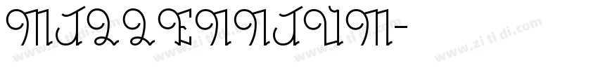 MILLENNIUM字体转换
