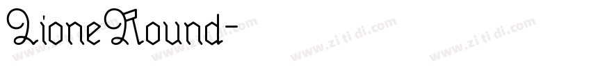 LioneRound字体转换