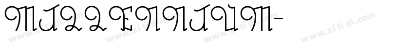 MILLENNIUM字体转换