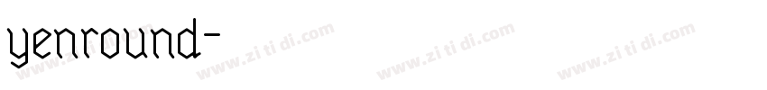 yenround字体转换