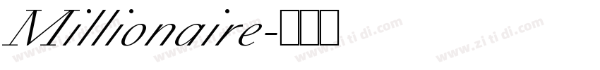 Millionaire字体转换 Millionaire字体转换