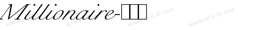 Millionaire字体转换 Millionaire字体转换