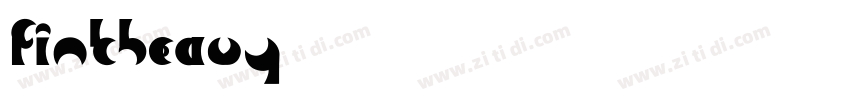 FinkHeavy字体转换