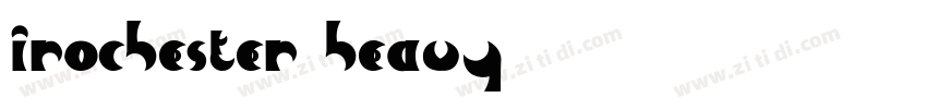 Irochester-Heavy字体转换