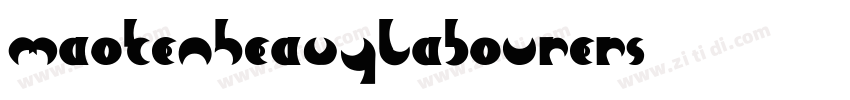 MaokenHeavyLabourerS字体转换
