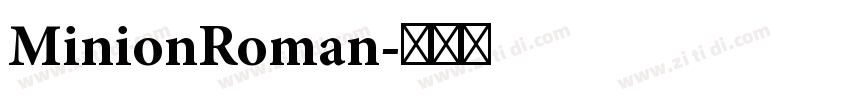 MinionRoman字体转换