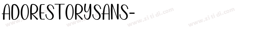 AdoreStorySans字体转换
