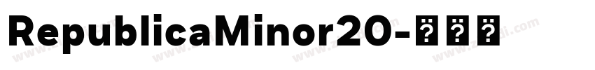 RepublicaMinor20字体转换