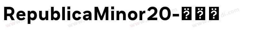 RepublicaMinor20字体转换