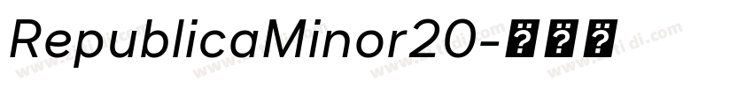 RepublicaMinor20字体转换