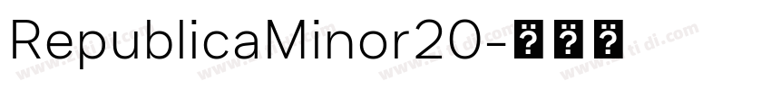 RepublicaMinor20字体转换