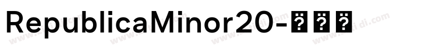 RepublicaMinor20字体转换