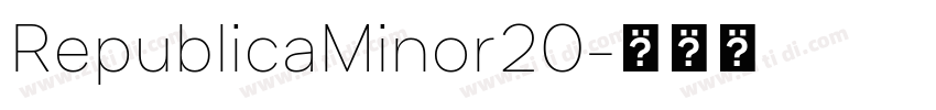 RepublicaMinor20字体转换