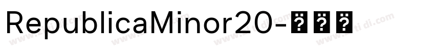 RepublicaMinor20字体转换