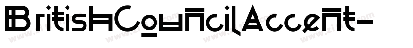 BritishCouncilAccent字体转换