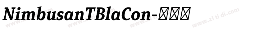 NimbusanTBlaCon字体转换 NimbusanTBlaCon字体转换