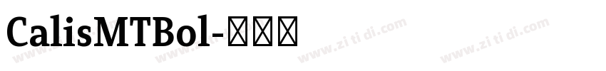 CalisMTBol字体转换