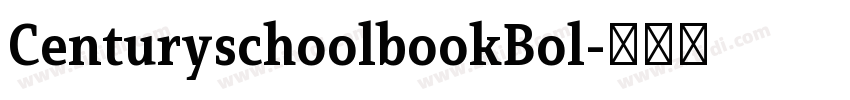 CenturyschoolbookBol字体转换