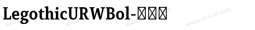 LegothicURWBol字体转换