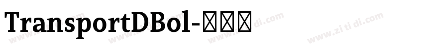 TransportDBol字体转换