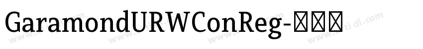 GaramondURWConReg字体转换