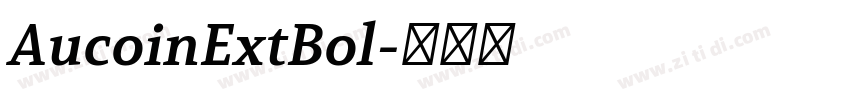 AucoinExtBol字体转换