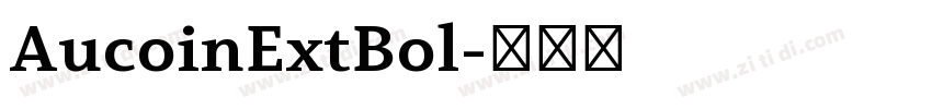 AucoinExtBol字体转换