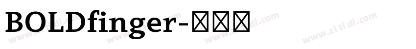 BOLDfinger字体转换