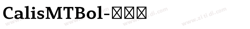 CalisMTBol字体转换
