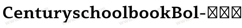 CenturyschoolbookBol字体转换