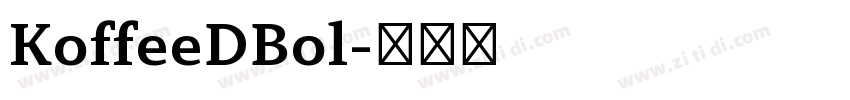 KoffeeDBol字体转换