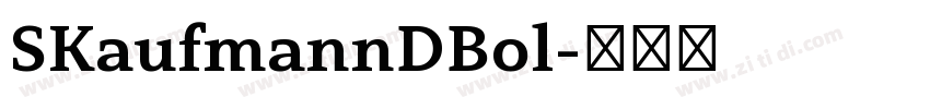 SKaufmannDBol字体转换
