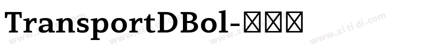 TransportDBol字体转换