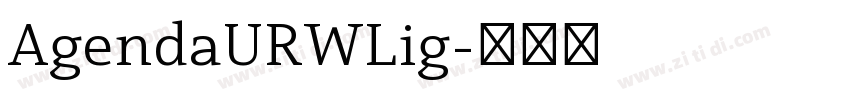 AgendaURWLig字体转换
