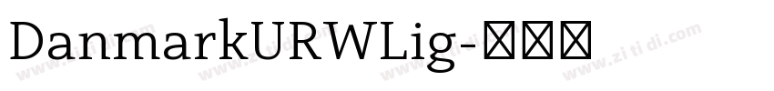DanmarkURWLig字体转换