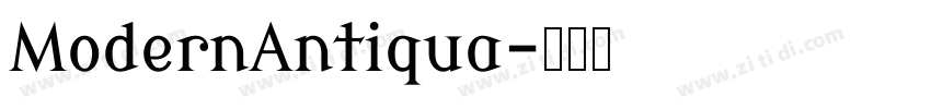 ModernAntiqua字体转换